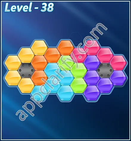 Block! Hexa Puzzle Rotate Semi-pro Level 38 Solution