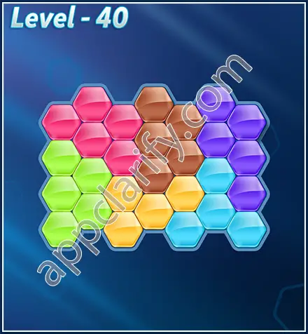Block! Hexa Puzzle Rotate Semi-pro Level 40 Solution