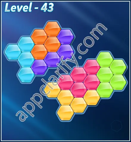 Block! Hexa Puzzle Rotate Semi-pro Level 43 Solution