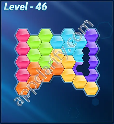 Block! Hexa Puzzle Rotate Semi-pro Level 46 Solution