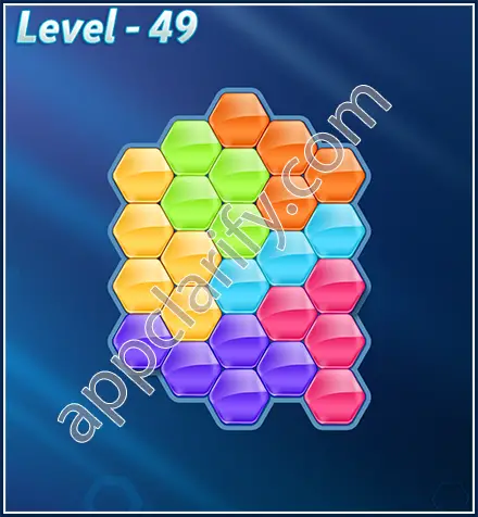Block! Hexa Puzzle Rotate Semi-pro Level 49 Solution