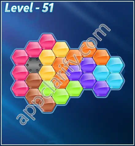 Block! Hexa Puzzle Rotate Semi-pro Level 51 Solution