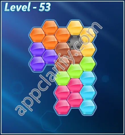 Block! Hexa Puzzle Rotate Semi-pro Level 53 Solution