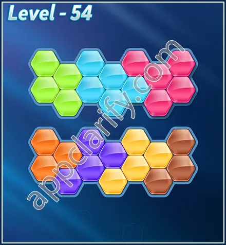 Block! Hexa Puzzle Rotate Semi-pro Level 54 Solution