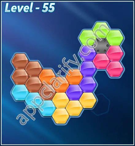 Block! Hexa Puzzle Rotate Semi-pro Level 55 Solution