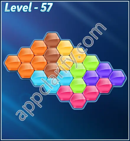 Block! Hexa Puzzle Rotate Semi-pro Level 57 Solution