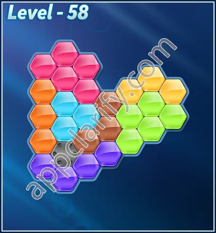 Block! Hexa Puzzle Rotate Semi-pro Level 58 Solution