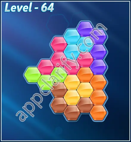 Block! Hexa Puzzle Rotate Semi-pro Level 64 Solution
