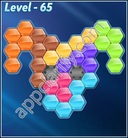 Block! Hexa Puzzle Rotate Semi-pro Level 65 Solution