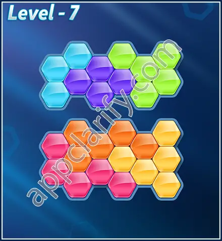 Block! Hexa Puzzle Rotate Semi-pro Level 7 Solution
