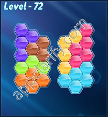Block! Hexa Puzzle Rotate Semi-pro Level 72 Solution