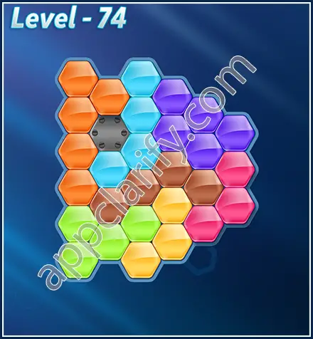 Block! Hexa Puzzle Rotate Semi-pro Level 74 Solution