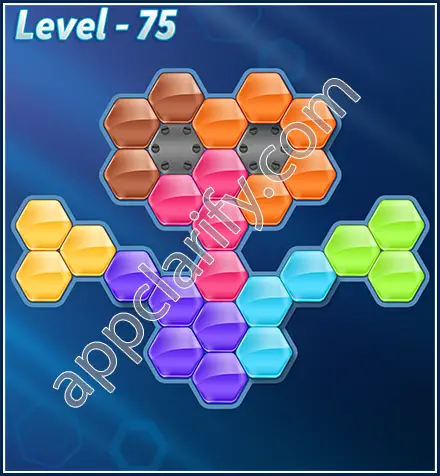 Block! Hexa Puzzle Rotate Semi-pro Level 75 Solution