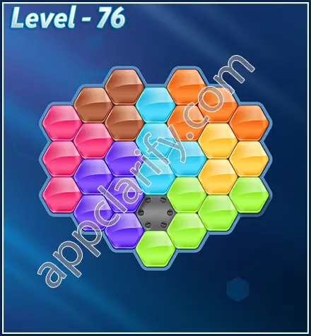 Block! Hexa Puzzle Rotate Semi-pro Level 76 Solution