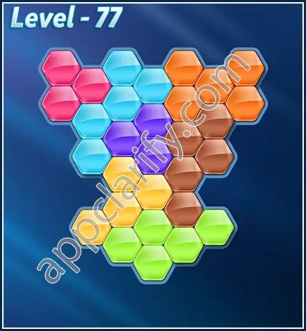 Block! Hexa Puzzle Rotate Semi-pro Level 77 Solution