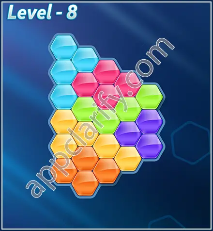 Block! Hexa Puzzle Rotate Semi-pro Level 8 Solution