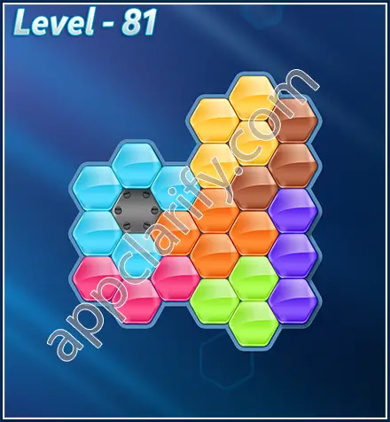 Block! Hexa Puzzle Rotate Semi-pro Level 81 Solution