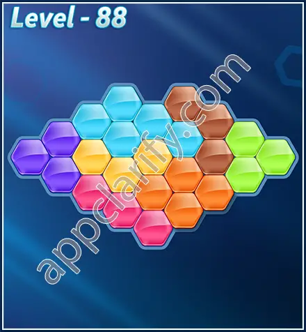 Block! Hexa Puzzle Rotate Semi-pro Level 88 Solution