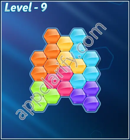Block! Hexa Puzzle Rotate Semi-pro Level 9 Solution