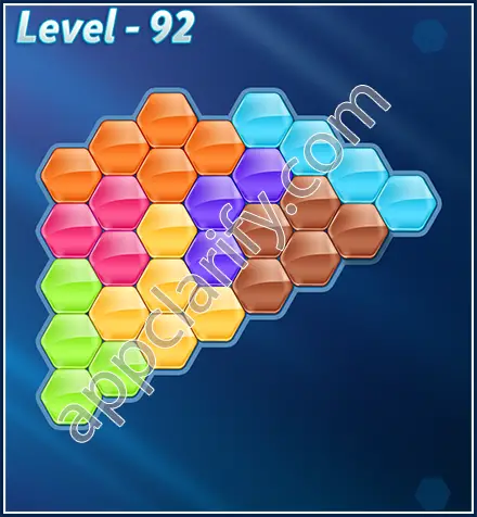 Block! Hexa Puzzle Rotate Semi-pro Level 92 Solution