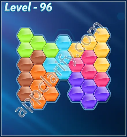 Block! Hexa Puzzle Rotate Semi-pro Level 96 Solution