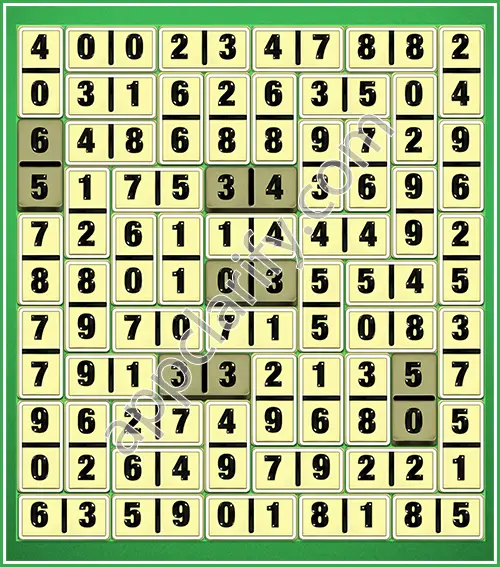 Dominosa King Of Pairs Level 5-101 Solution