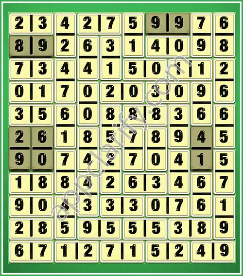 Dominosa King Of Pairs Level 5-102 Solution