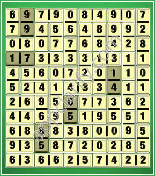 Dominosa King Of Pairs Level 5-110 Solution
