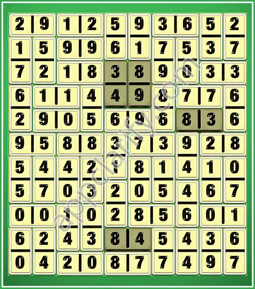 Dominosa King Of Pairs Level 5-116 Solution