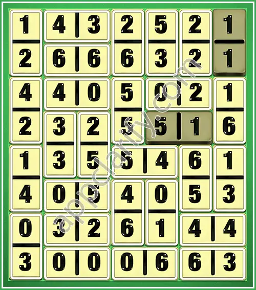 Dominosa King Of Pairs Level 5-17 Solution