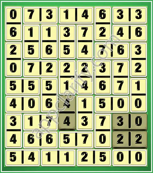 Dominosa King Of Pairs Level 5-23 Solution