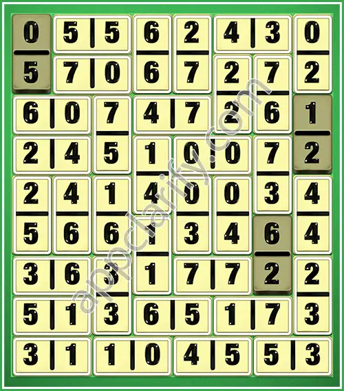 Dominosa King Of Pairs Level 5-25 Solution