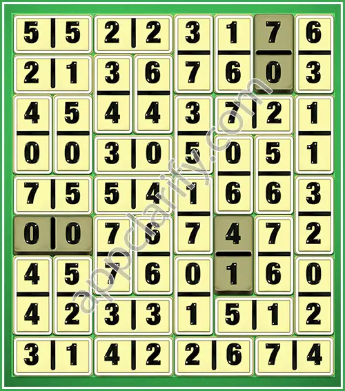 Dominosa King Of Pairs Level 5-27 Solution