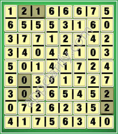 Dominosa King Of Pairs Level 5-30 Solution