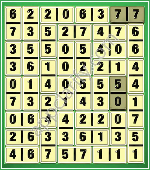 Dominosa King Of Pairs Level 5-32 Solution