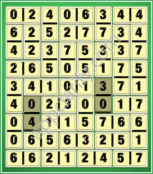 Dominosa King Of Pairs Level 5-33 Solution