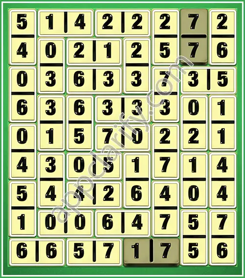 Dominosa King Of Pairs Level 5-34 Solution