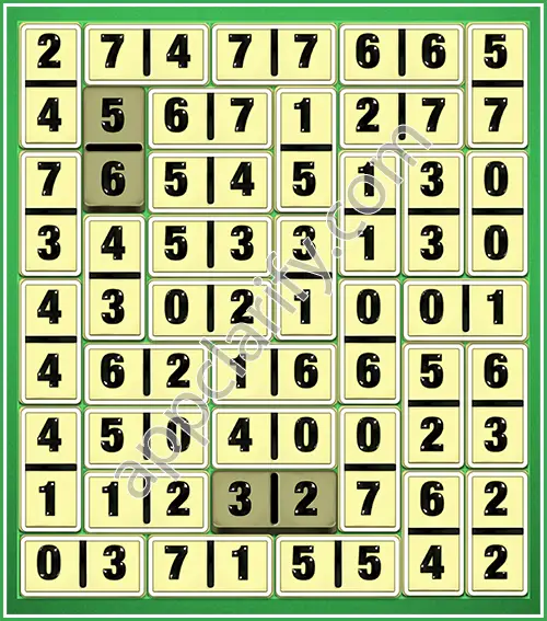 Dominosa King Of Pairs Level 5-36 Solution