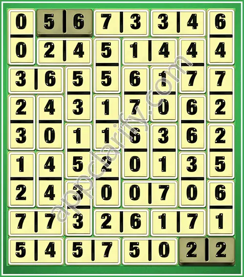 Dominosa King Of Pairs Level 5-38 Solution