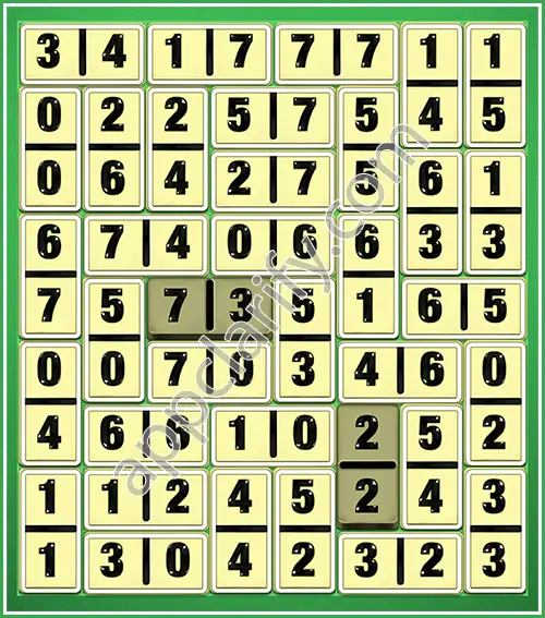 Dominosa King Of Pairs Level 5-43 Solution