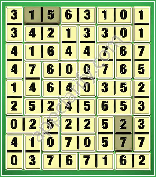 Dominosa King Of Pairs Level 5-44 Solution
