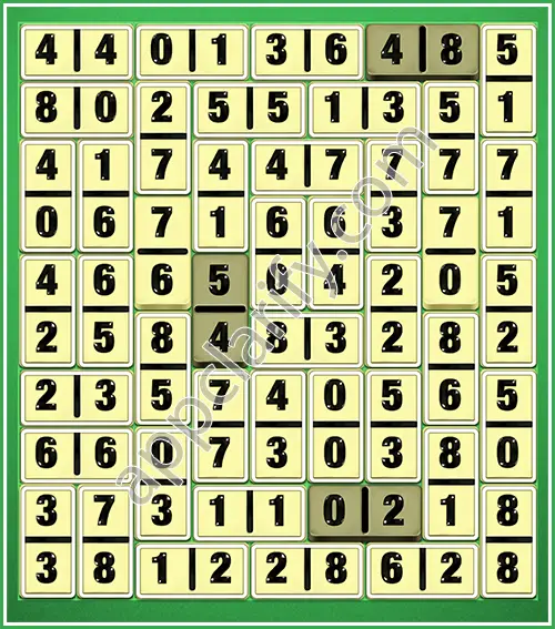 Dominosa King Of Pairs Level 5-47 Solution
