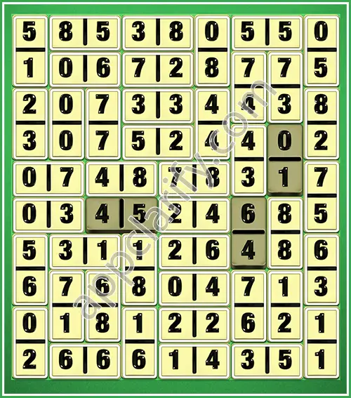 Dominosa King Of Pairs Level 5-48 Solution