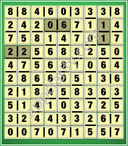 Dominosa King Of Pairs Level 5-49 Solution