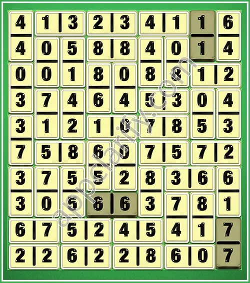 Dominosa King Of Pairs Level 5-51 Solution