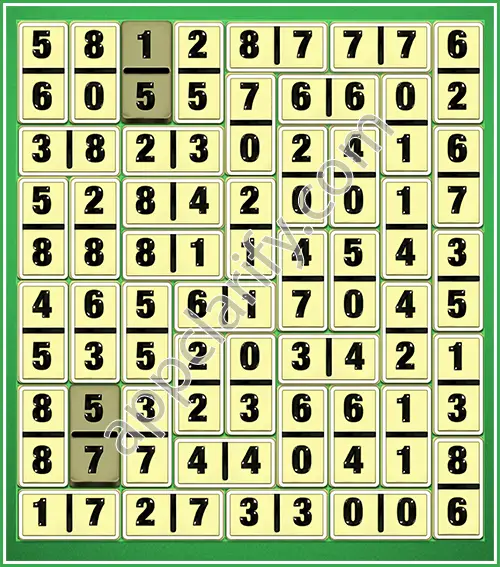 Dominosa King Of Pairs Level 5-56 Solution