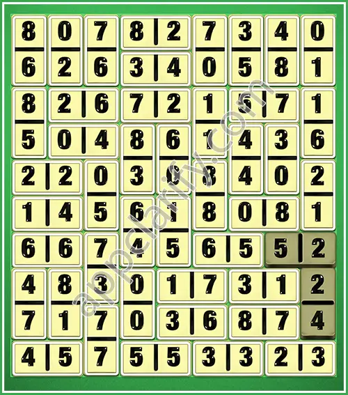 Dominosa King Of Pairs Level 5-61 Solution