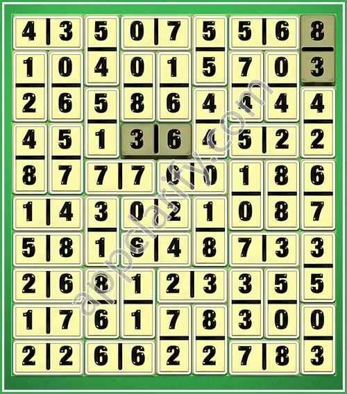 Dominosa King Of Pairs Level 5-66 Solution