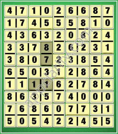Dominosa King Of Pairs Level 5-67 Solution