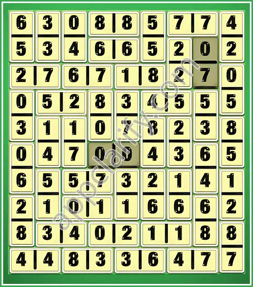 Dominosa King Of Pairs Level 5-68 Solution